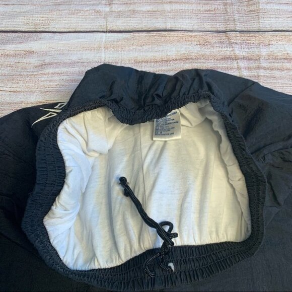 90s Vintage Reebok Black Swishy Pants Size Medium - Picture 7 of 14